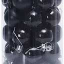 34Pcs Christmas Balls - Shiny, Glossy, Matte, Glitter, and Mirror Finish Christmas Ornaments, PVC,Gold