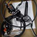 Hydraulic Disc Brake Set, Left Front 800mm & Right Rear 1550mm, Mountain Bike Brakes Set for Mountain Bike, Road Bike, Fat Bike(2 Piston)