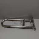 Toilet Grab Bar 22.4 Inch Chrome, Munzong Anti-Slip Handicap Grab Bars with Paper Holder, Flip-Up Bathroom Safety Rails, Stainless Steel Knurled Support handrails for Seniors Elderly Disabled Pregnant