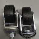 Floor Jack Casters for 4 Ton Floor Jack, Cast Iron Caster Wheels, Floor Jack Replacement Parts, Pack of 2 (16mm Stem)