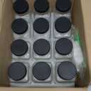 STARSIDE 8 oz Glass Juice Bottles with Lids 12 Pack - Square Reusable Drinking Jars for Juicing, Milk, Kombucha - Includes 1 Bottle Brush, 12 Colored Labels