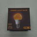 Amber Sleep Light Bulbs, Blue Light Blocking, A19 9W(60 Watt Equivalent) Dim Light Bulbs for Lamp, 1800K Warm Light Bulb, E26 for Healthy Sleep, Bedroom, Kids Room, 2 Pack