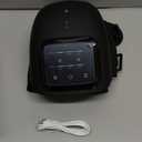 knee massager with heat and red light therapy,3 Heat & 3 Vibration Modes, Cordless Knee Pain Relief Massager with LED Display, Adjustable Straps, Rechargeable, for Arthritis & Joint Pain, Shoulder (Black)