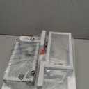 BesLowe Outdoor Wall Light Fixtures, Exterior Waterproof Wall Lanterns, Porch Sconces Lighting with E26 Sockets, Modern White Outside Lights for House Patio Front Door Entryway, 2-Pack, 12.8inch