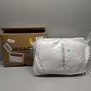 SNUG&COZY Luxury Goose Down Feather Pillow Inserts - 24x24IN, Double Layered Down-Proof Design, Ultra-Soft Cover, High Fill Weight, Pack of 2, White