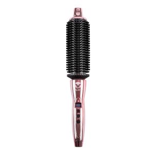 CALISTA Perfecter Pro Heated Round Brush | Lift, Volumize, and Style with No Heat Damage for Healthier-Looking Hair | 1.5" for Long Hair Styles | Dual Voltage & Adjustable Temp (1.5, Rose Gold)