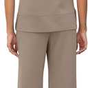 OFEEFAN Women's Lounge Sets Fashion Outfits Wide Leg Loungewear Side Slit Tracksuit for Vacation Travel Airport S-3XL (Brown)