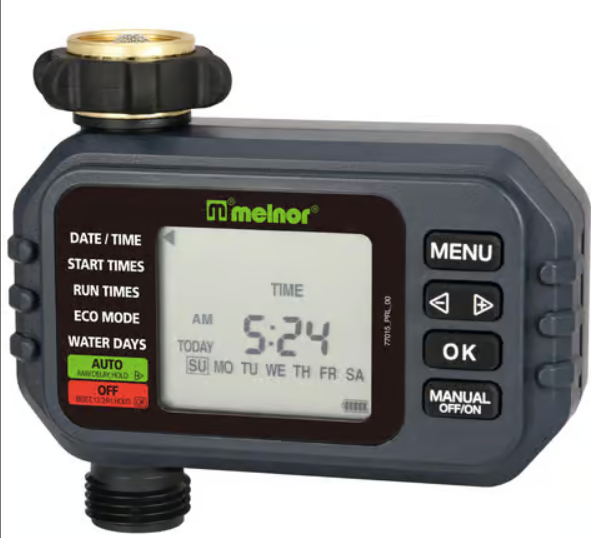 Advanced One-Zone Electronic Water Timer 77015