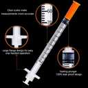 1mL Syringe 31G 1/2 Inch, Individually Wrapped, Pack of 100