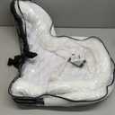 Equinavia Eidsvoll Shaped English Saddle Pad for Show Jumping with Ultra Fleece Trim (Large, White)