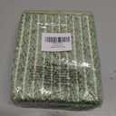 Small Bathroom Rugs,18"x30" Non Slip Sage Green Braided Bath Mat for Bathroom Floor,Washable Luxury Bath Rug for Tub Soft Boho Absorbent Shower Mat