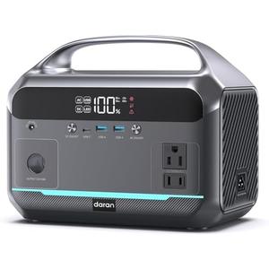 Amazon.com: Portable Power Station 90,000mAh, 288Wh LiFePO4 Battery Backup w/ 2 350W (600W Surge) 110V Pure Sine Wave AC Outlets, Solar Generator for Home Backup, CPAP, RV, Camping, Off-Grid & Emergency Power: Patio, Lawn & Garden