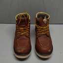 ACDSAF Work Boots for Men - 6 Inch Wedge Soft Toe Mens Work Boots, Waterproof Construction Work Shoes Size 9