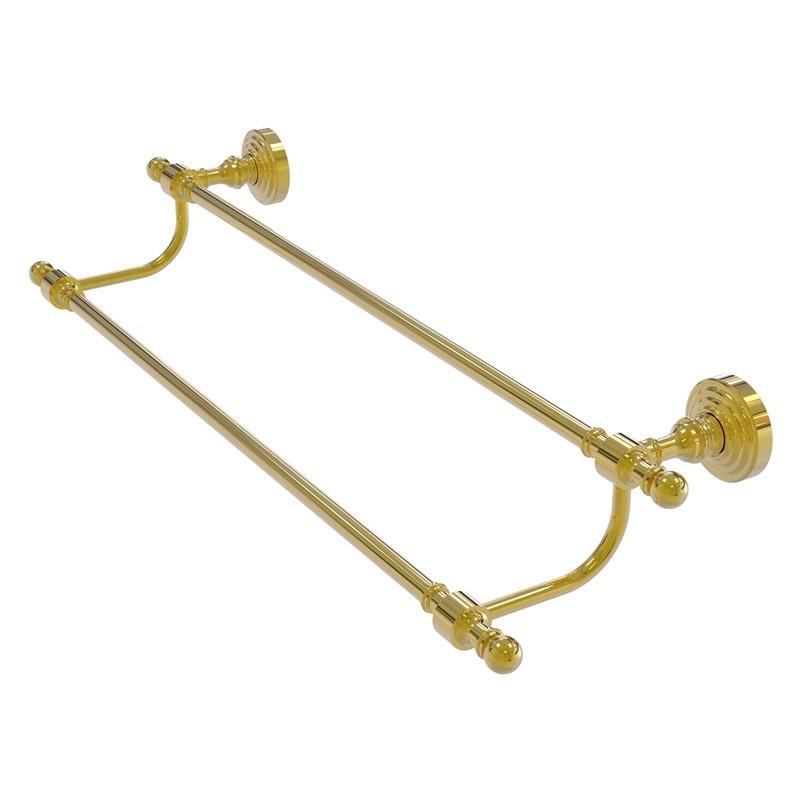 Allied Brass RW-72/24-PB Retro Wave 26 Inch Double Towel Bar, Polished Brass Source: Allied Brass 
