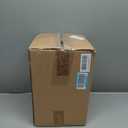 Simple Designs LT2024-BLU Brushed Steel Stick Table Desk Lamp with Charging Outlet and Drum Fabric Shade, Blue Shade (Single Pack)