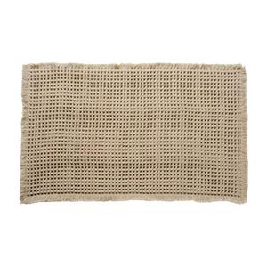 BYH Checkered Bath Mat, 24x68in Woven Bath Mat Washable Bathroom Rugs Tassels Absorbent Bath Mat Non Slip Rubber Backed Bathroom Mat for Doorway Bathtub Side