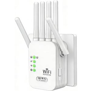 2026 WiFi Extender Signal Booster for Home,Long Range WiFi Booster and Signal Amplifier w/Ethernet Port,9800sq.ft Wireless Internet Repeater,1200M WiFi Router Extender Support 99% Devices,1-Tap Setup