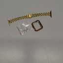 Slim Metal Band Fits Apple Watch Bands for Women 42mm (Series 11/10) 40mm 41mm 38mm, Stainless Steel iWatch Bands for Women, Dressy Band for Apple Watch Series 11 10 9 SE 8 7 6 5 4 3, Gold