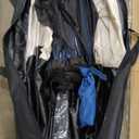 COBIZI 12x12ft Pop up Gazebo Screen House Tent for Camping, Camping Outdoor Screened Gazebo with Mosquito Netting, Portable Hub Tent with Carrying Bag and Ground Stakes, Blue (Upgraded 2.0)