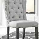 Jeanette Upholstered Wingback Dining Chair (Set of 2)