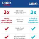 Dixie Medium Paper Plates, 8.5 Inch, 90 Count, 2X Stronger*, Microwave-Safe, Soak-Proof, Cut Resistant, Disposable Plates For Everyday Breakfast, Lunch, & Dinner Meals