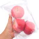 Kingrol 100 Ct 7 x 10.25 Inch Clear Stand Up Food Pouch Bags with Resealable Lock Seal Zipper, Heat Sealable Packaging Bags for Food Storage