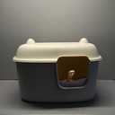 Oneluck Extra Large Cat Litter Box, 27.5inches Jumbo Litter Box for Big Cats and Mulit-cat,High Sided Litter Pan withs Lid and Scoop Leak-Proof & Anti-Splashing, Easy Clean