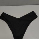 geluboao Women's Bikini Bottom Sexy V Cut High Cut Swimsuit High Waisted Bathing Suit Bottoms Size XL Black