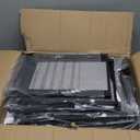 Shoe Bench, 3-Tier Shoe Rack, Entryway Bench with Storage and Cushion, for Hallway, Foyer, Bedroom, Gray and Black HX02BG