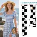 Band Compatible with iWatch Band 38/40/41mm for Women Men Sport Replacement Smartwatch Wrist Strap for iWatch Ultra2/1 SE Series 10 9 8 7 6 5 4 3 2 1 - Black White Checkered Cat