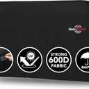 GrillTough Heavy Duty Griddle Cover for Outdoor Griddle, Fits 28 Inch Griddle Waterproof, Weather Resistant, UV & Fade Resistant with Adjustable Straps Flat Grill Cover, Black