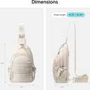 TOPEAST Sling Bag for Women, Anti-Theft Crossbody Bag with RFID Blocking & Water Bottle Holder for Travel, Water-resistant