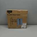 Raised Toilet Seat with Handles - Width & Height Adjustable Toilet Seat Risers for Seniors, Heavy Duty Handicap Toilet Riser, Fit Any Toilet, Up to 400lbs