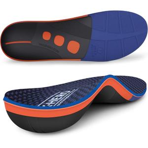 WalkHero Plantar Fasciitis Insoles - Arch Support Inserts for Men Women, Orthotic Insoles for Arch Pain Relief, Reduce Muscle Fatigue Mens 7-7.5 | Womens 9-9.5 (Grape Purple)