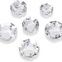 DONGZHOU Round Shape Crystal Sew On Rhinestones Flatback Fancy Stone K5 Rhinestones with Holes Sewing Crystals Gemstone Strass for Clothes, Garments, Dress, Jewelry,Shoes and DIY