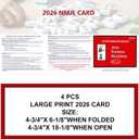 2026 Mahjong Card Official Rules and Hands - 4 Pcs