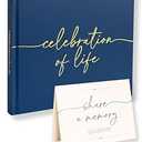 Lamare Funeral Guest Book for Memorial Service – Elegant Celebration of Life Guest Book and in Loving Memory Guest Book  Condolences Book for Funeral