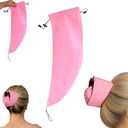 2 x Waterproof Hair Sleeve for Long Hair - Reusable Adjustable Washing Shower Cap Ponytail Protects Styled Hair Locs Braids, Quick Root Refresh for Shower Gym Travel Pool Beach, Time Saver (1pc)