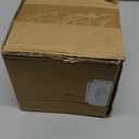 HAOTOP Garlic Keeper with Crystal Lid, 12.5 oz Ceramic Garlic Saver Container for Countertop, Farmhouse Kitchen Decor (Gold)