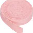 PATIKIL Cotton Twill Tape 3/8 Inch 10 Yards 100% Cotton Ribbon Bias Binding Tape Herringbone Webbing Trim for Sewing Gift Wrapping Craft DIY Pink