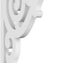 Ekena Millwork BKTP01X06X11AT Athens Architectural Grade PVC Brackets, 5/8"W X 6 1/2"D X 11"H
