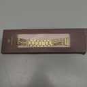 Wearlizer Metal Band Compatible with Fitbit Versa 4 Bands for Woman/Versa 3/Sense 2/Sense Bands Women, Dressy Chain Strap Designer Stainless Steel Bracelet Wristband (Champagne Gold)