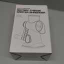 KEOUKE Rotary Cheese Grater Hand Crank Transparent - Shredder Slicer Grinder 3 Stainless Steel Blades, Stable Suction, Labor-Saving Handle, Safe Kitchen Tool for Cheese, Vegetable, Nuts, Chocolate (3 IN 1)