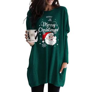 Dokotoo Womens Fall Dresses Long Sleeve Pullover Tunic Tops Crewneck Sweatshirt Dress Casual Mini Dresses (M)
