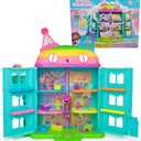 DREAMWORKS GABBY'S DOLLHOUSE, 14 Pc Celebration Dollhouse, 25-Inches Tall, with Toy Figures, Doll House Furniture & 10 Sounds, Kids Toys for Girls & Boys Ages 3+