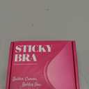 Women's Sticky Self Adhesive Invisible Strapless Reusable Silicone Push Up Backless Bra sticky bra, Medium