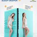 BEDELITE Dual Layer Queen Size Memory Foam Mattress Topper (Black)