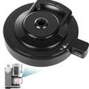 Outer Bowl Lid for Ninja NC500/NC501 Creami Deluxe Series Ice Cream Maker, Reusable Creami Lid Replacement for Ninja Creami Parts, Leak and Splash Proof, Dishwasher Safe (No Paddle)