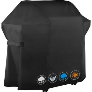 52 Inch 3 Burner Grill Cover, Fits for Weber Spirit 300, Weber Genesis Sliver, Char Broil, Nexgrill, Brinkmann, Blue Rhino, Dyna Glo Grills. All Weather Barbecue Cover.