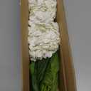 Yastouay 3 Pcs Real Touch Hydrangea Artificial Flowers, 21" White Full Faux Hydrangea Flowers Latex Fake Flowers for Home Decor Party Floral Arrangements Wedding Bouquets Centerpieces Outdoor Decor